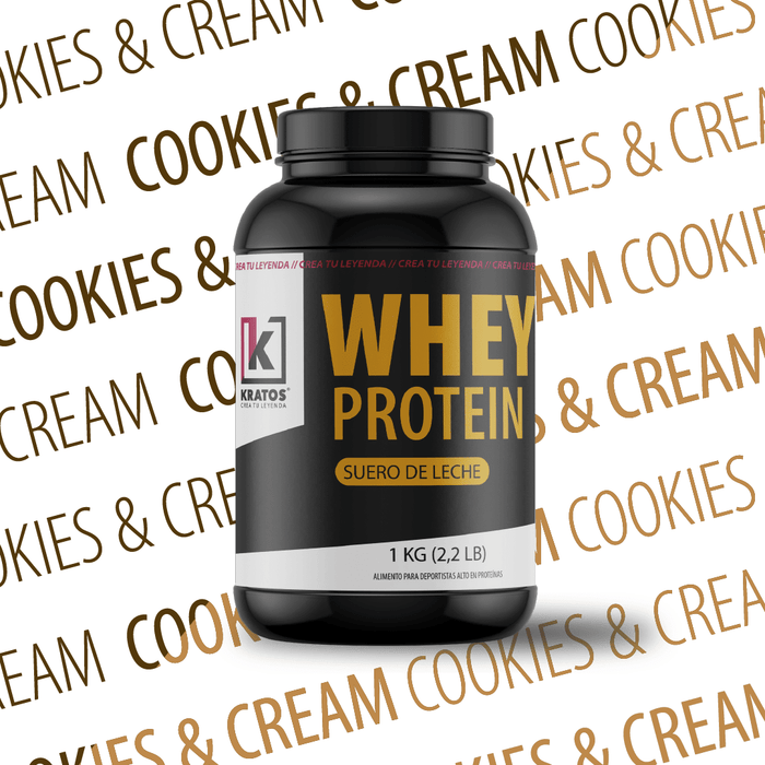 Whey protein sabor cookie and cream