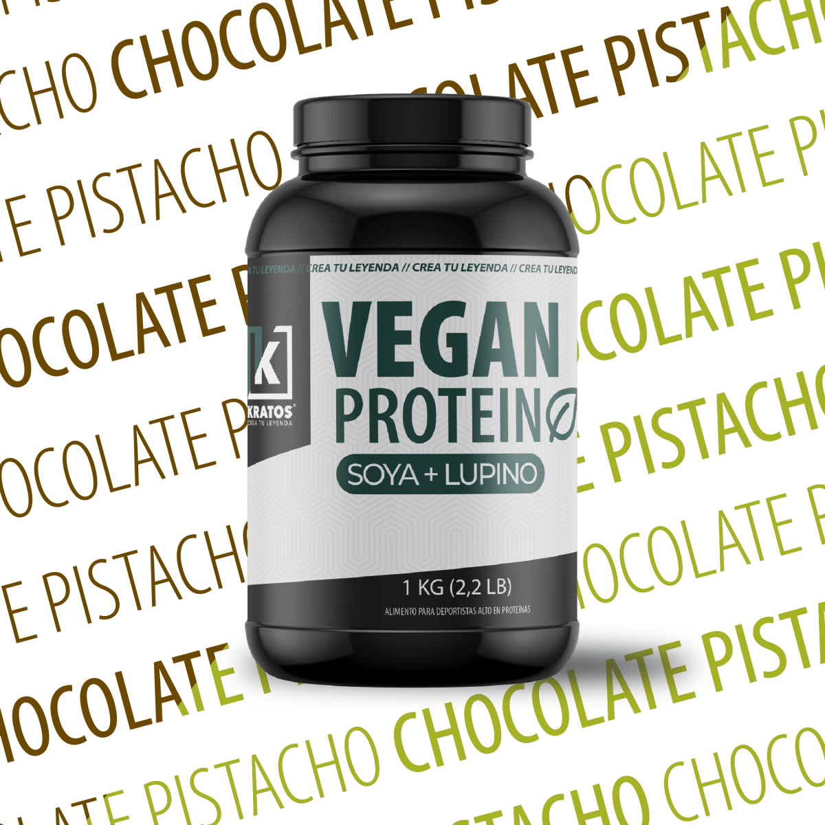 Proteina vegetal sabor chocolate pistacho
