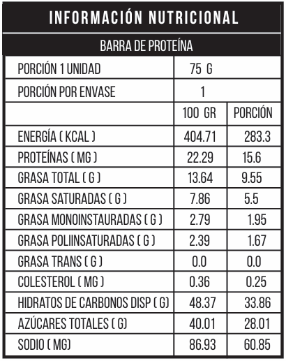 Barra Gourmet Chocolate trufado – 15 gramos de proteína – Con Quinoa Pop