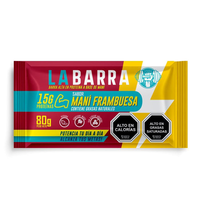 Maní frambuesa 15 gramos de proteína