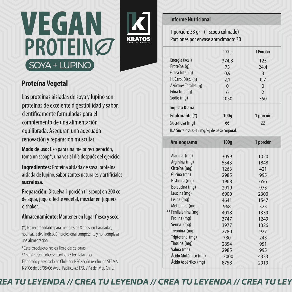 Proteina vegetal sabor avellana